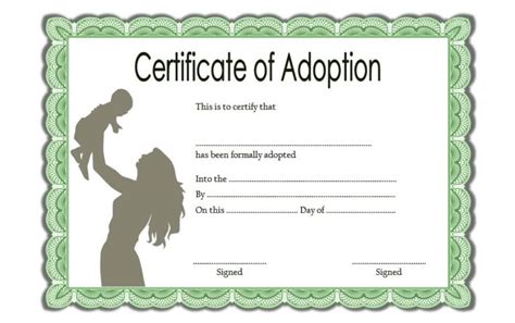 Child Adoption Certificate Template Editable [10+ BEST DESIGNS] – Fresh ...