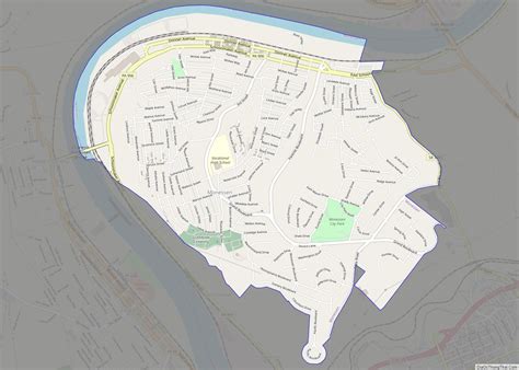 Map of Monessen city