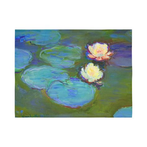 Monet Water Lilies Cotton Linen Wall Tapestry 80 | Monet water lilies ...