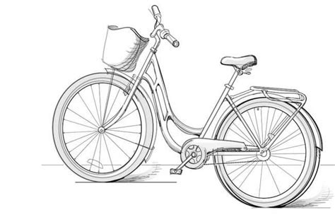 How to draw a bike with pencil step-by-step drawing tutorial