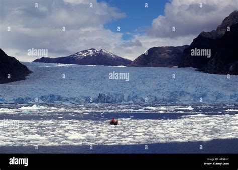 Chile, Patagonia, Laguna San Rafael. Excursion to the glacier Stock ...