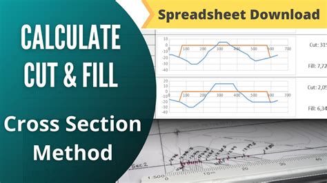 Calculate Earthworks Cut & Fill with a Spreadsheet | The Cross Section Method - YouTube