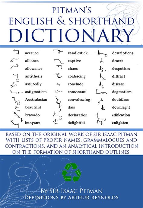 PITMANS ENGLISH SHORTHAND Dictionary Proper Names Grammalogues ...