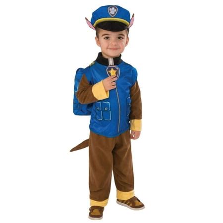 Toddler Boys Blue Paw Patrol Chase Costume Puppy Dog Jumpsuit Hat Pup Pack 2T-3T - Walmart.com