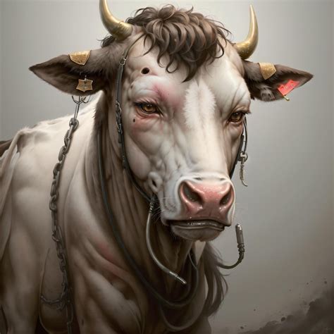 Premium AI Image | Cow art