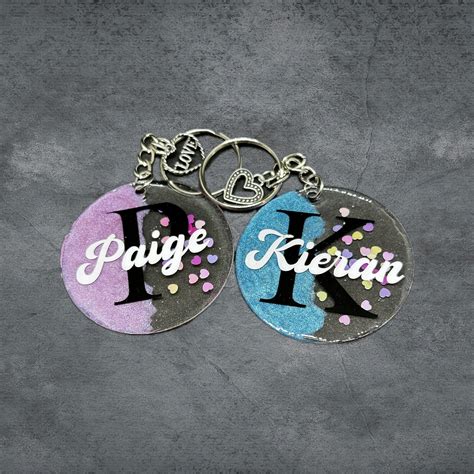 Personalized Keychain With Charm - Etsy Canada