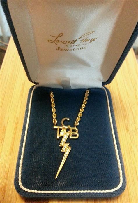 Elvis Presley TCB Necklace Replica by Lowell Hays 14K Gold with ...