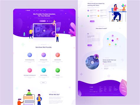 Creative Agency Landing page | Creative agency, Landing page, Web development design