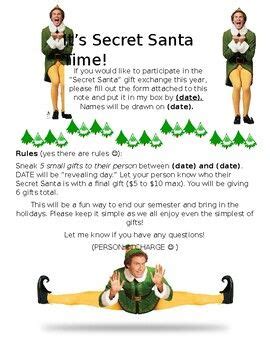 Secret Santa | Secret santa rules, Secret santa themes, Secret santa note