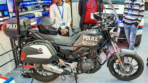 Hero Xpulse 200 T modified as a police motorcycle - Details