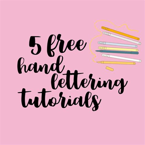 5 free hand lettering tutorials cobberson - Cobberson + Co.