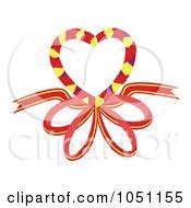 Royalty-Free (RF) Ribbon Heart Clipart, Illustrations, Vector Graphics #1