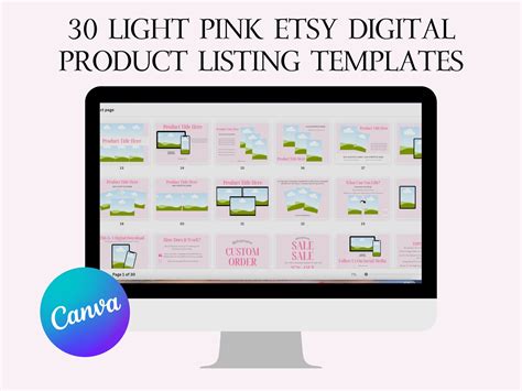 Etsy Listing Template for Digital Products-etsy Listing Mockup Template ...