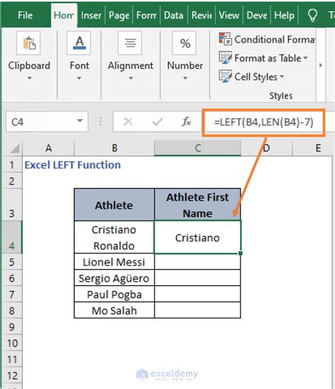 How to use LEFT function in Excel (4 Examples) - ExcelDemy