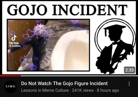 Meme culture knows about the gojo figurine incident : r/Jujutsufolk