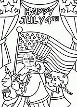 Happy 4th Of July Free Coloring Pages sketch template