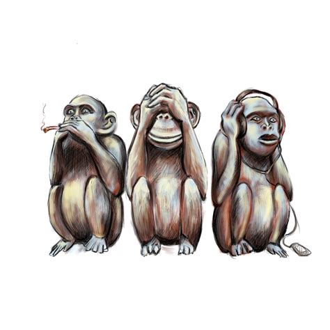 Three wise monkeys by Vinghen on DeviantArt