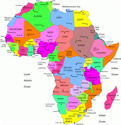 Political Map of Africa | Map of Africa Political Pictures | Maps of ...