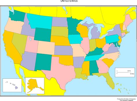 Usa Map Blank Color