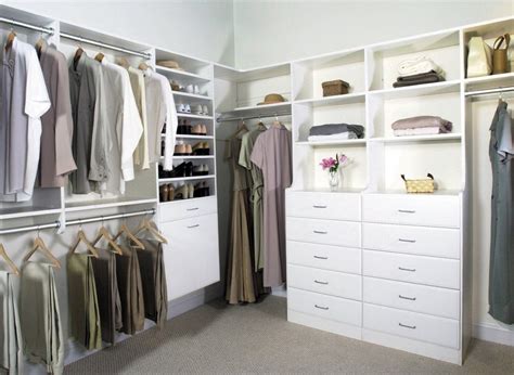 Deluxe White Wooden Closet Storage Systems Lowes with Corner Closet ...