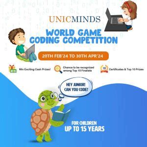 UnicMinds World Game Coding Competition Feb 2024 – Kids Contests