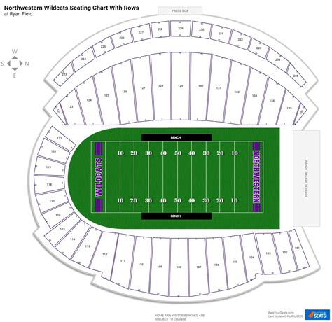 Northwestern University Football Stadium Seating Chart | Brokeasshome.com