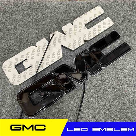 GMC light up emblem illuminated logo » addcarlights