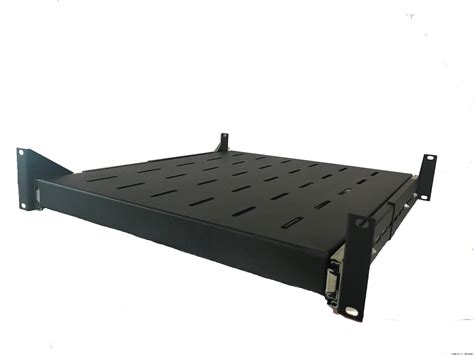 2U 500mm Deep Vented Sliding Server Rack Shelf (Heavy Duty 50kgs)