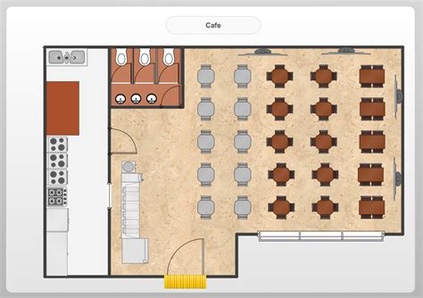 Cafe Floor Plan Design - floorplans.click