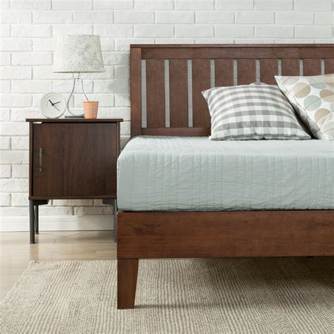 Zinus Vivek 37” Deluxe Wood Platform Bed Frame with Headboard, Queen - Walmart.com - Walmart.com