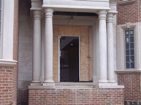 Limestone Porch Pillars - K2 Stoneworks