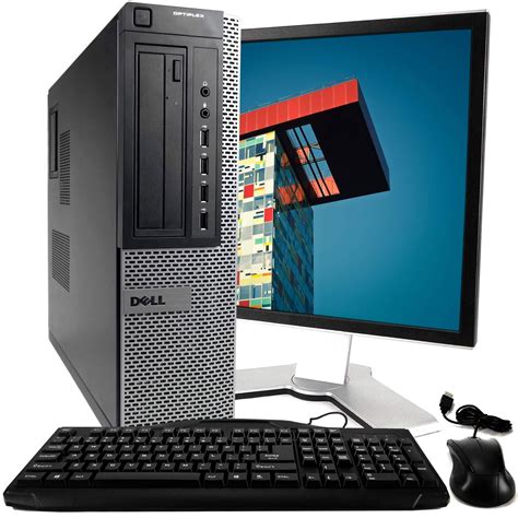 Restored : Dell 990 Optiplex PC DESKTOP Intel i7 2600 3.40g 4GB 250GB Windows 10 w/ 20"LCD ...