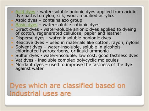 Chemistry of inks, dyes and pigments