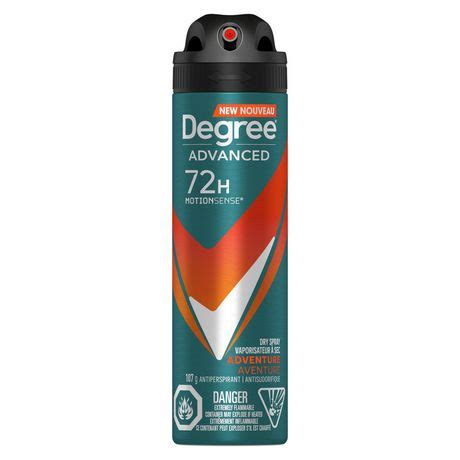 Degree Men Advanced Adventure Dry Spray Antiperspirant, 107 g - Walmart.ca