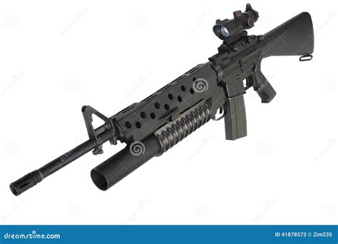 M16 Rifle With An M203 Grenade Launcher Stock Photography ...