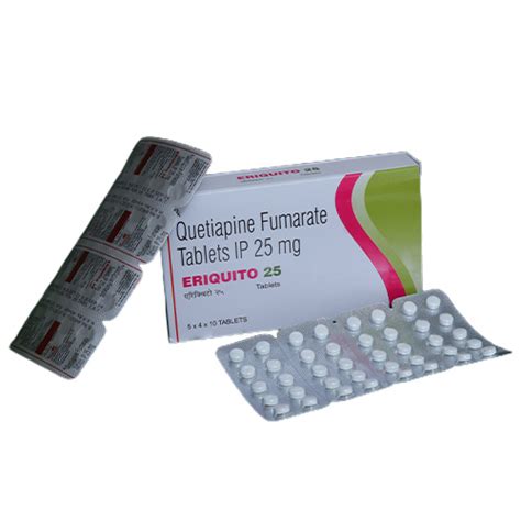 QUETIAPINE FUMARATE TABLETS IP | ERIQUITO 25