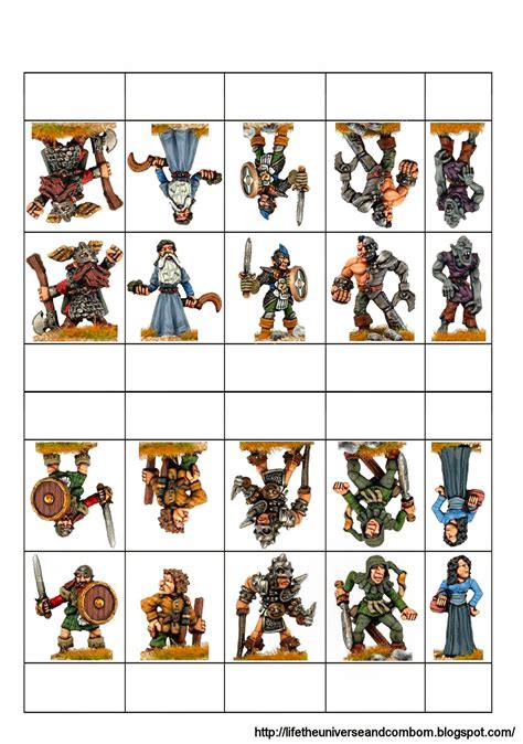 Talisman Papercraft Tabletop RPG Figures by Pazza - Just Print And Play | Rpg figures, Dungeons ...