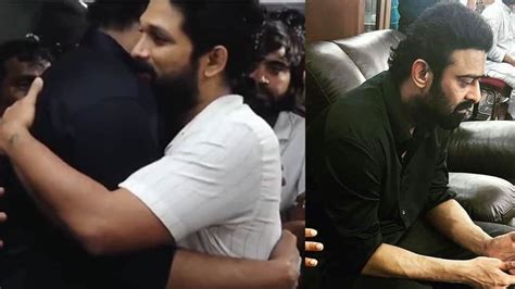 Prabhas inconsolable at uncle Krishnam Raju's funeral, Allu Arjun ...