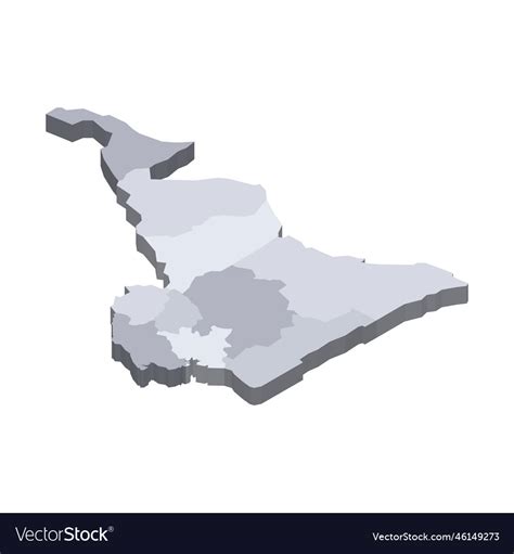 Cameroon political map of administrative divisions