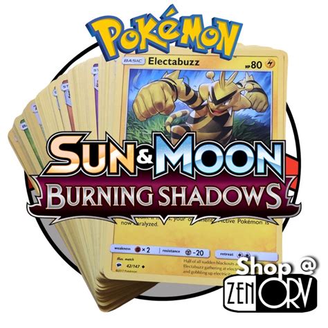 Burning Shadows Common Uncommon Pokemon Cards TCG Card Shadow BurningShadows | Shopee Philippines