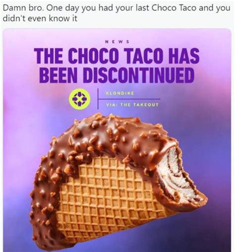 choco | The Discontinuation Of The Choco Taco | Know Your Meme