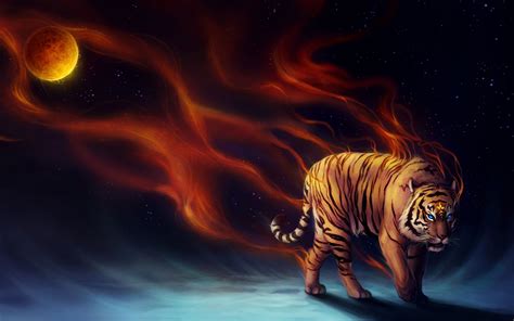 Powerful Tiger Background HD http://windowsdesktopbackgrounds.com/24505/powerful-tiger ...