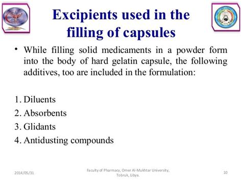 Solid dosage forms (capsules)