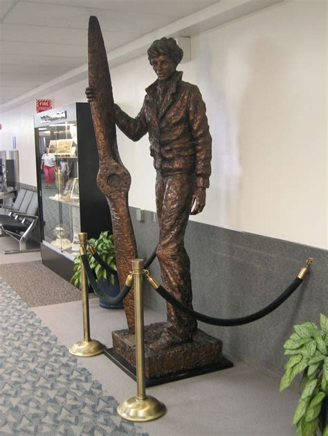 Statue of Amelia Earhart, Burbank Airport, LA | Statue, Amelia earhart, Burbank