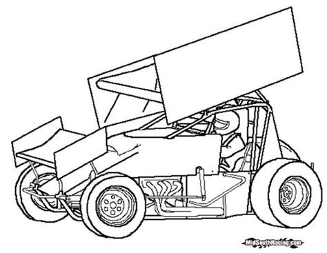 Dirt Late Model Coloring Pages