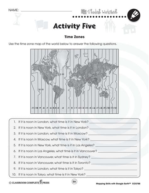 Read time zones around the world with this FREE activity from CCP Interactive, a division of ...