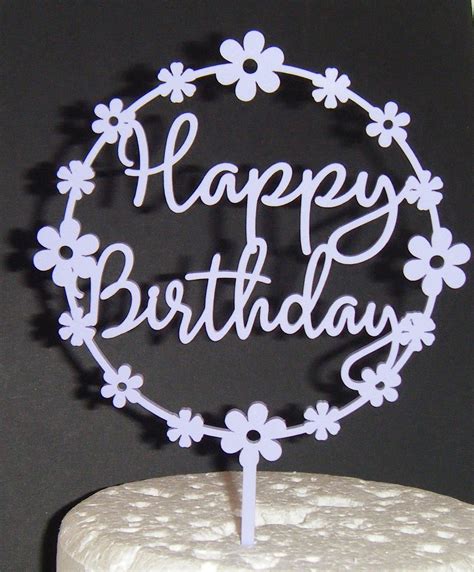 Happy Birthday Cake Topper Printable