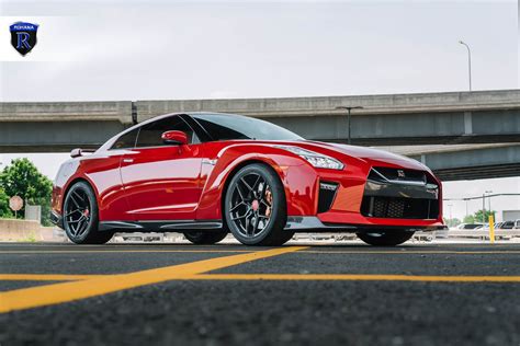 Bold Red Nissan GT-R Outfitted with Custom Vented Hood is Modified to Impress — CARiD.com Gallery