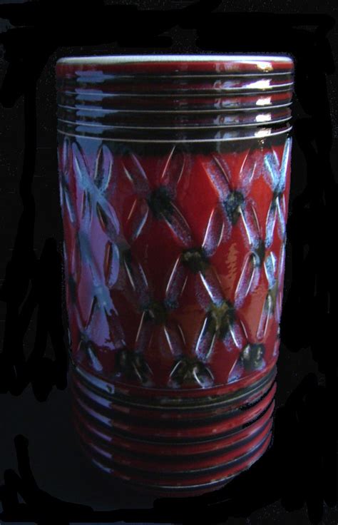 Rob's Poole Pottery Blog: Poole Pottery Delphis carved Vase - Anne Godfrey