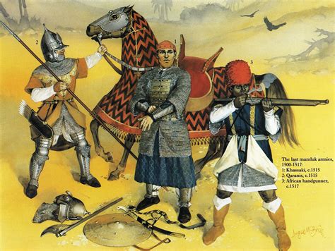 Mamluk Soldiers Early 16th Century Military Art, Military History, Military Uniforms, Empire ...